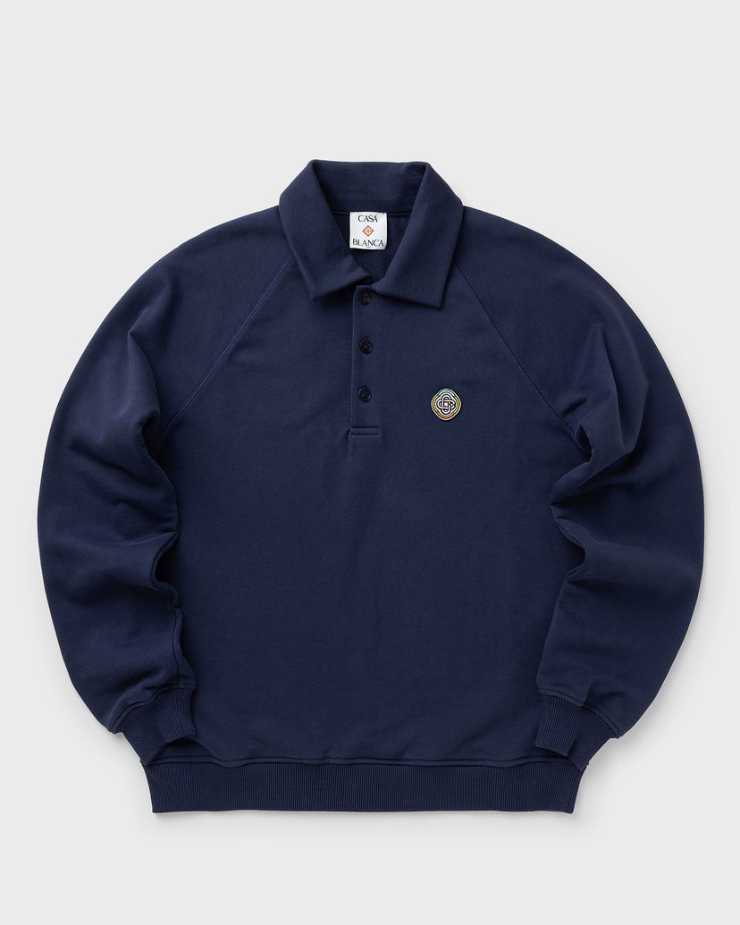 Світшоти Casablanca Casa Blanca Collar Sweatshirt темно-синій | M-AW25-JTP-409-01