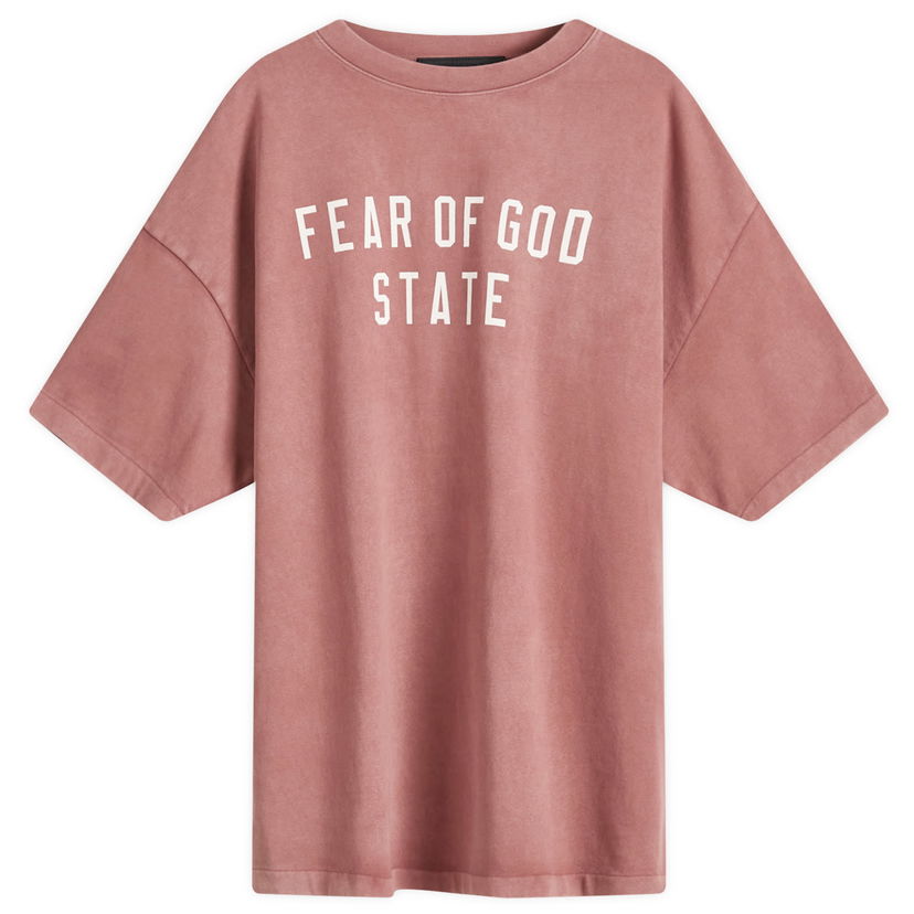 Футболка Fear of God Heavy Crewneck T-Shirt Рожевий | 125BT242006F