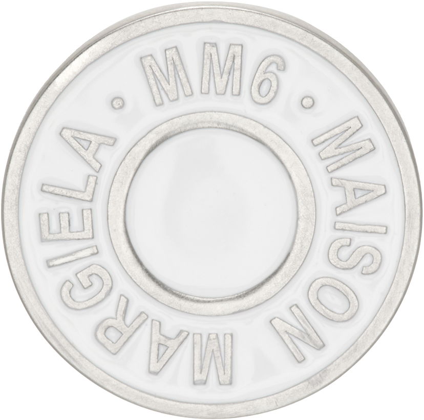Pin Maison Margiela Round Logo Pin Металік | SM7VK0019 P7070