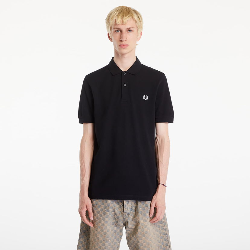 Сорочка поло Fred Perry Plain Polo T-Shirt Black чорний | M6000 350