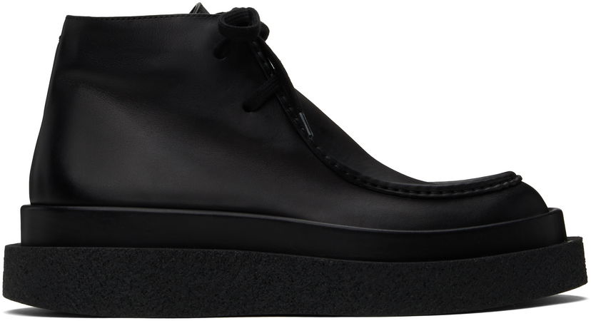 Кросівки та взуття Jil Sander Jil Sander Low Lace-Up Boots чорний | J33ZJ0011_P4942