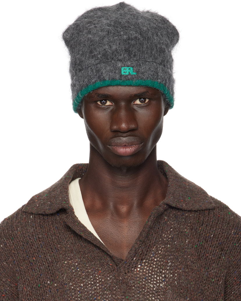 Шапка ERL Overwashed Beanie Сірий | ERL09K035