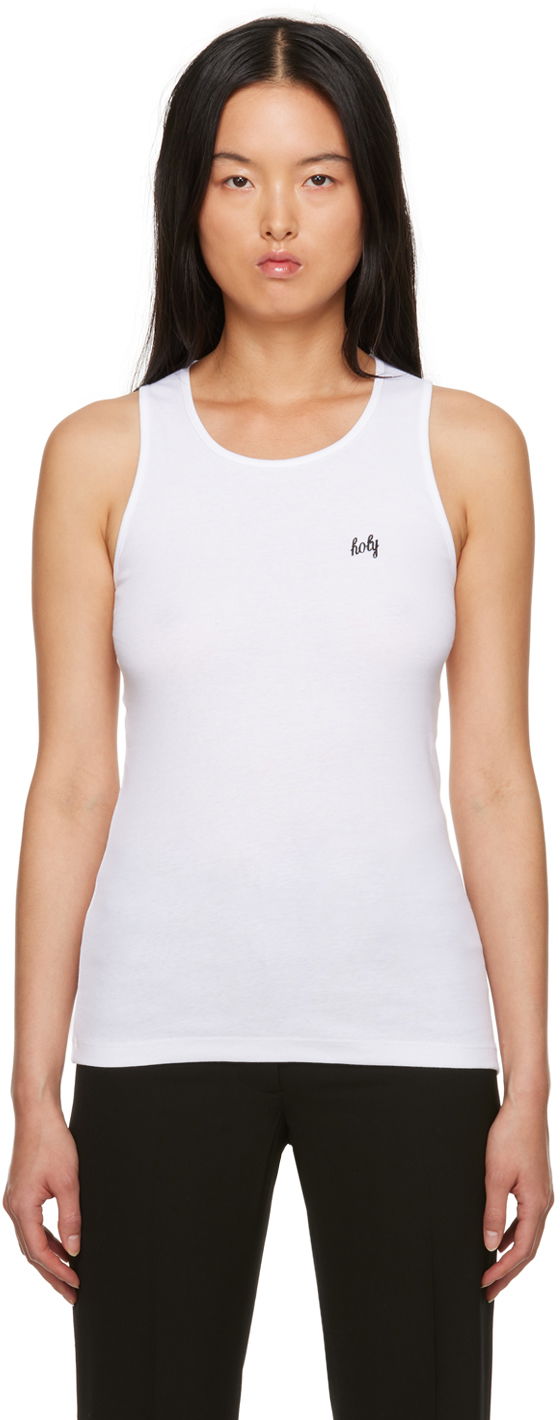 Безрукавка Ann Demeulemeester Slim-Fit Tank Top білий | 2302-W-JTO01-23-FA045-001