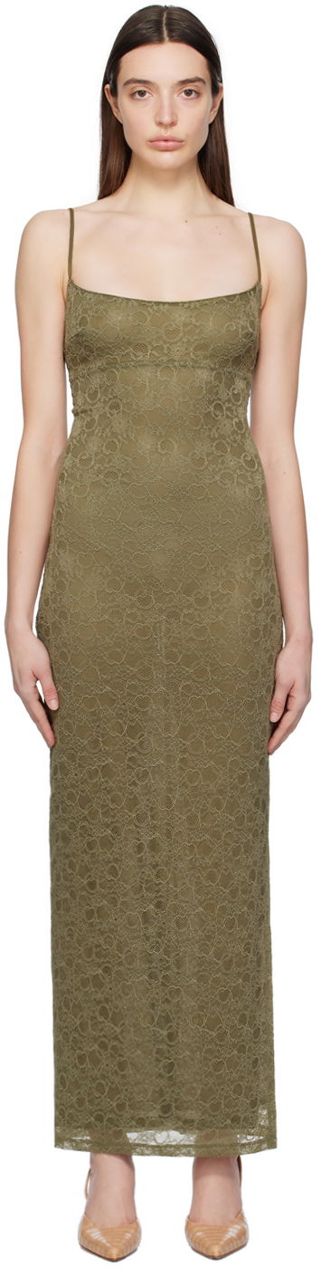 плаття Miaou Miaou Thais Lace Maxi Dress Зелений | 5019SLHUN