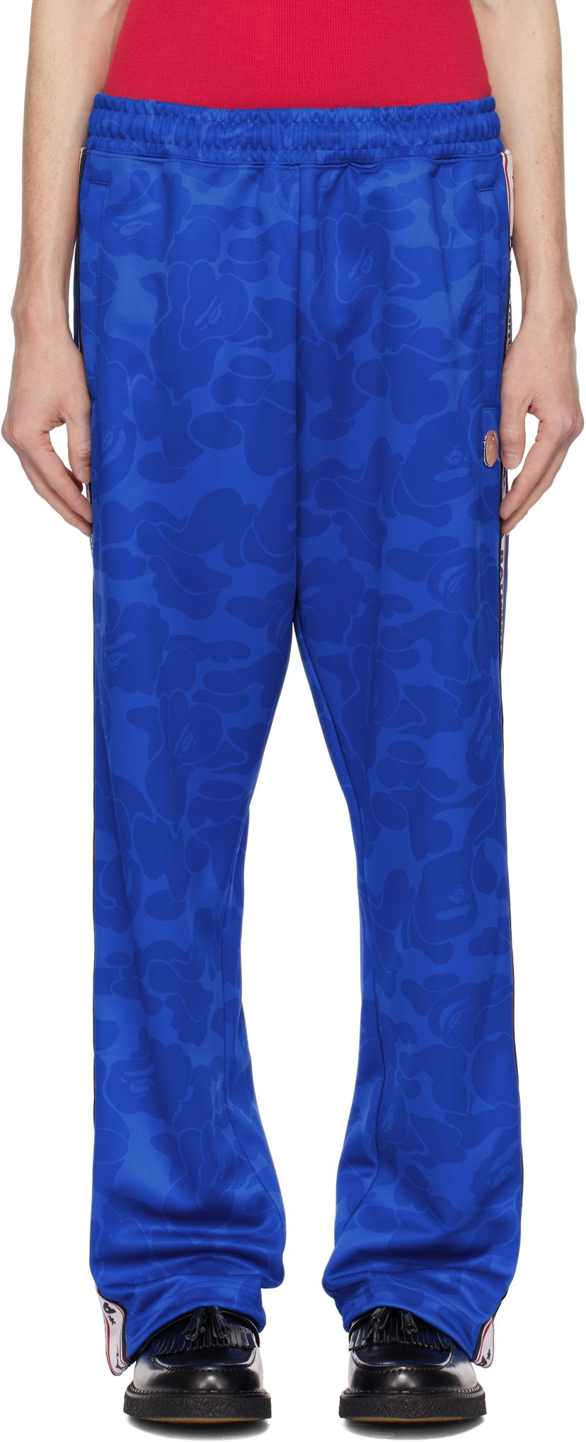Спортивні штани BAPE Solid Camo Relaxed Fit Sweatpants Синій | 001PTK801309M
