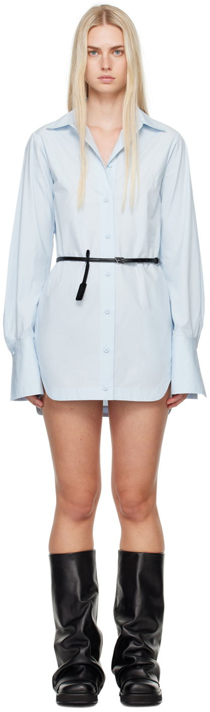 Сорочка The Attico The Attico Shirt-Style Minidress Синій | 247WCA318 C052