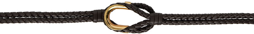 Ремені Bottega Veneta Bottega Veneta Coaxial Knotted Leather Belt Коричневий | 754081 V0HW1