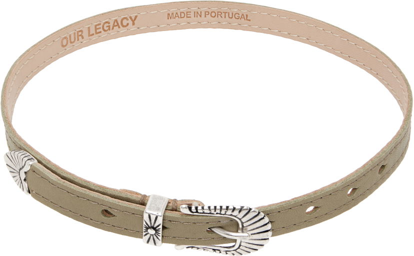 Кольє OUR LEGACY Cowboy Leather Wrap Necklace бежевий | A4258CP