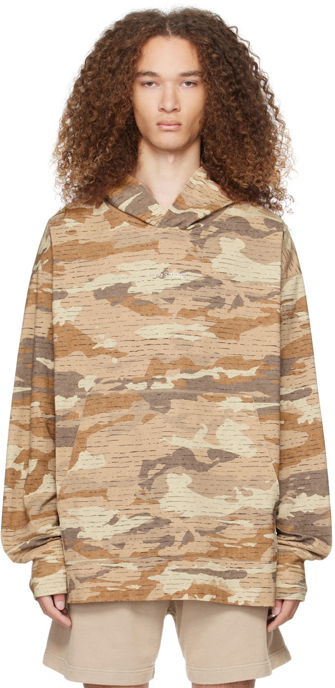 Світшоти Acne Studios Crystal-Cut Hoodie бежевий | BI0195-