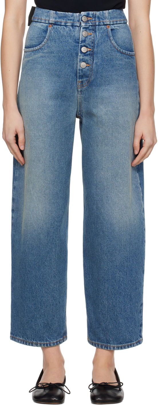 Джинси Maison Margiela MM6 Straight-Leg Jeans темно-синій | S52LA0226 S30589