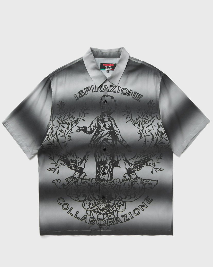 Сорочка Pleasures Iuter Giovanni Button-Up Shirt Сірий | P24IU012-SILVER