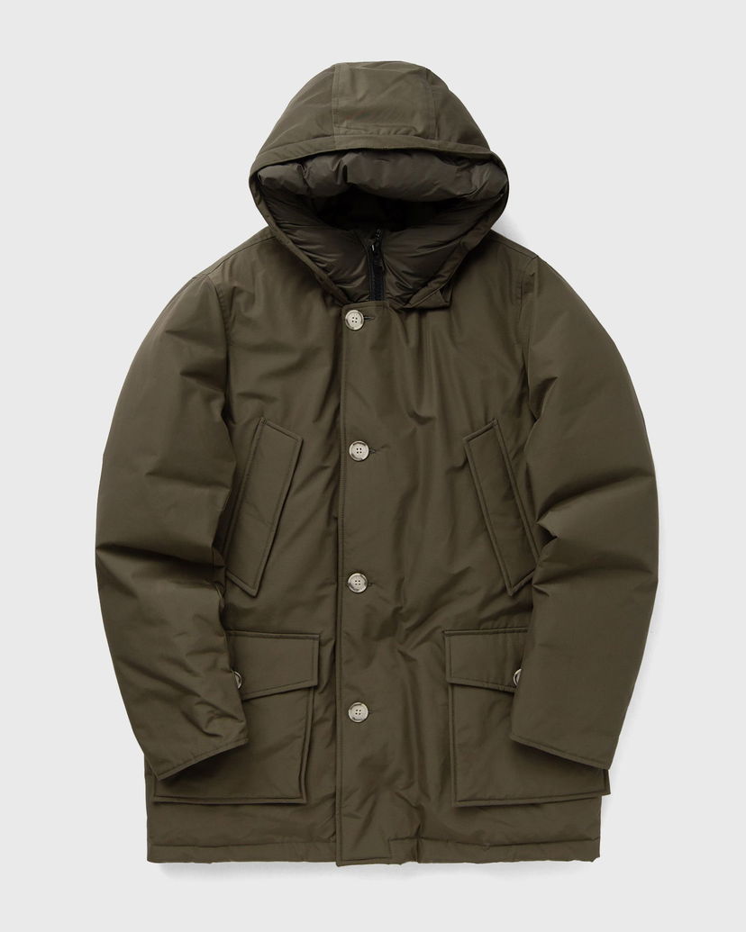 Парка WOOLRICH Arctic Parka with Button Closure and Attached Hood Зелений | CFWOOU0483MRUT0001-DAG