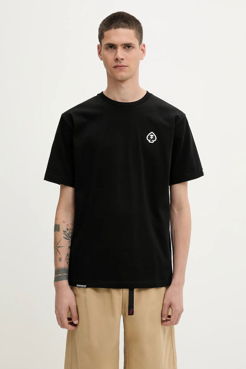 Футболка AAPE by A Bathing Ape AAPE Spades Now T-Shirt чорний | AAPTEM1599XXO