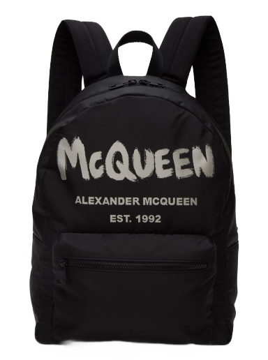 Рюкзак Alexander McQueen Graffiti Metropolitan чорний | 6464571AABW