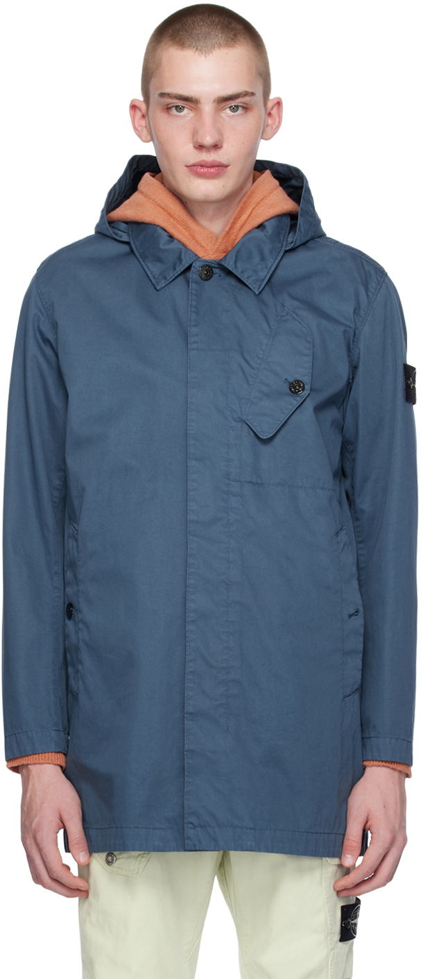 Куртка Stone Island Patch Jacket Синій | 801571034