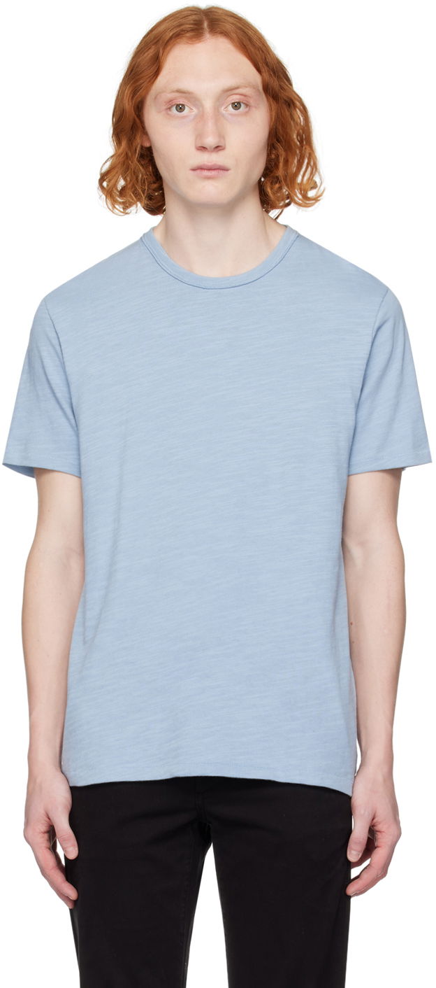 Футболка rag & bone Classic Flame T-Shirt Синій | MBC22FT039TL39