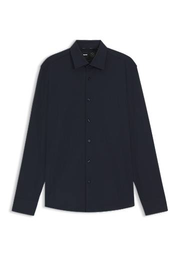 Сорочка BOSS Slim Fit Performance Stretch Jersey Shirt темно-синій | 50545163