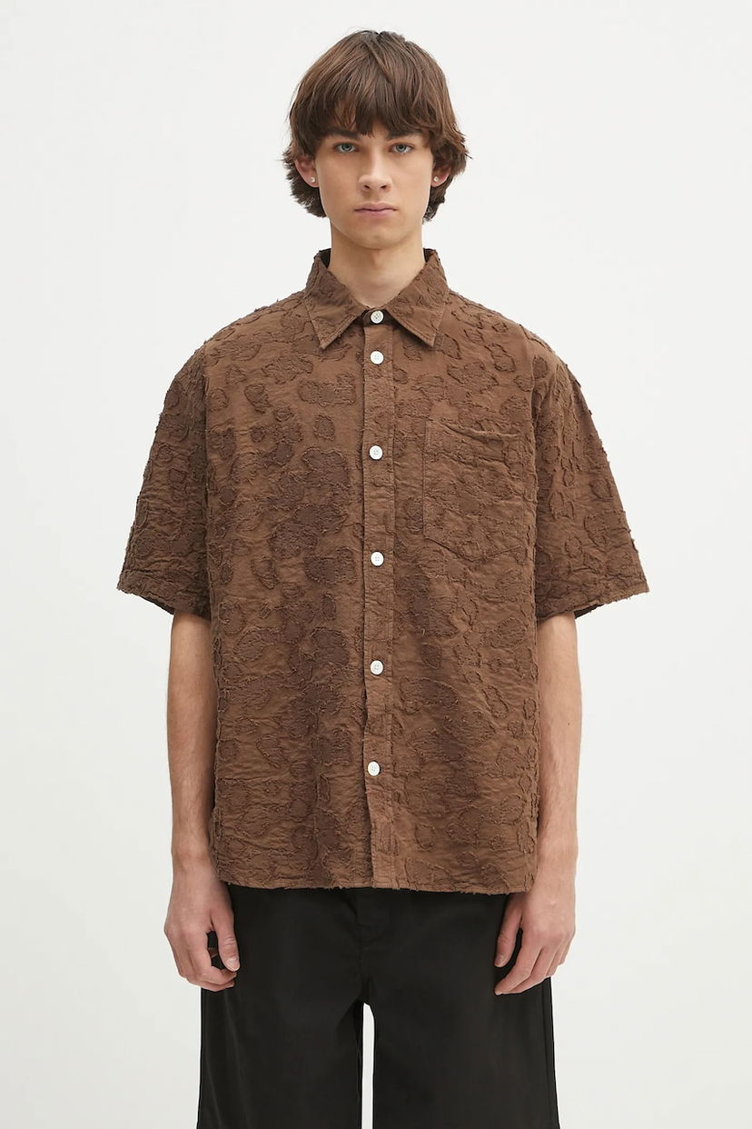 Сорочка NORSE PROJECTS Norse Projects Mo Oversized Fil Coupe Relaxed Fit Shirt Коричневий | N40.0830.2033