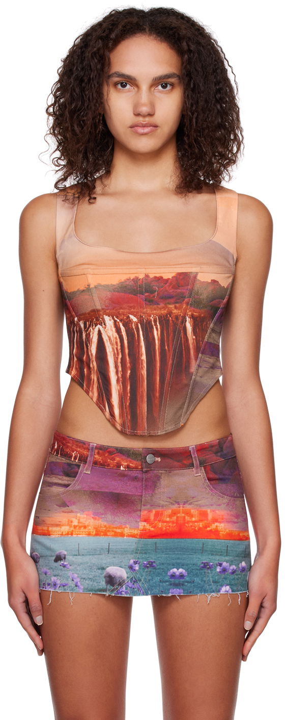 Спідниця Miaou Miaou Campbell Printed Corset Top Різнокольоровий | 7020SCOAS