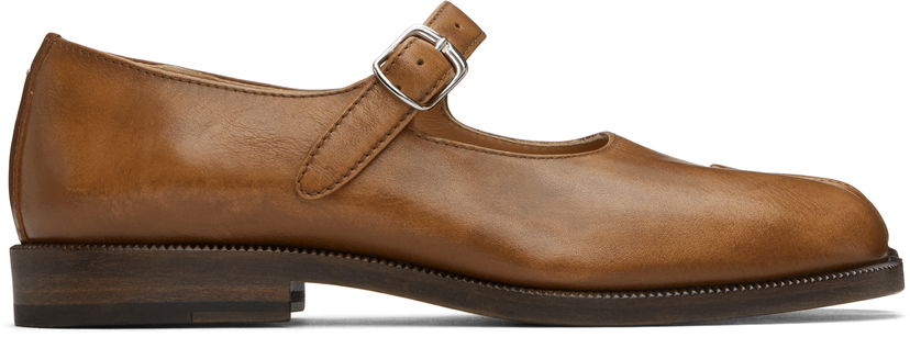 Кросівки та взуття Maison Margiela Maison Margiela Tabi Mary Jane Loafers Коричневий | S39WL0119 P8227