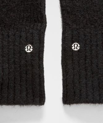 Рукавички lululemon Lululemon Alpaca Wool-Blend Mittens with String, M/L чорний | prod20004055, 3