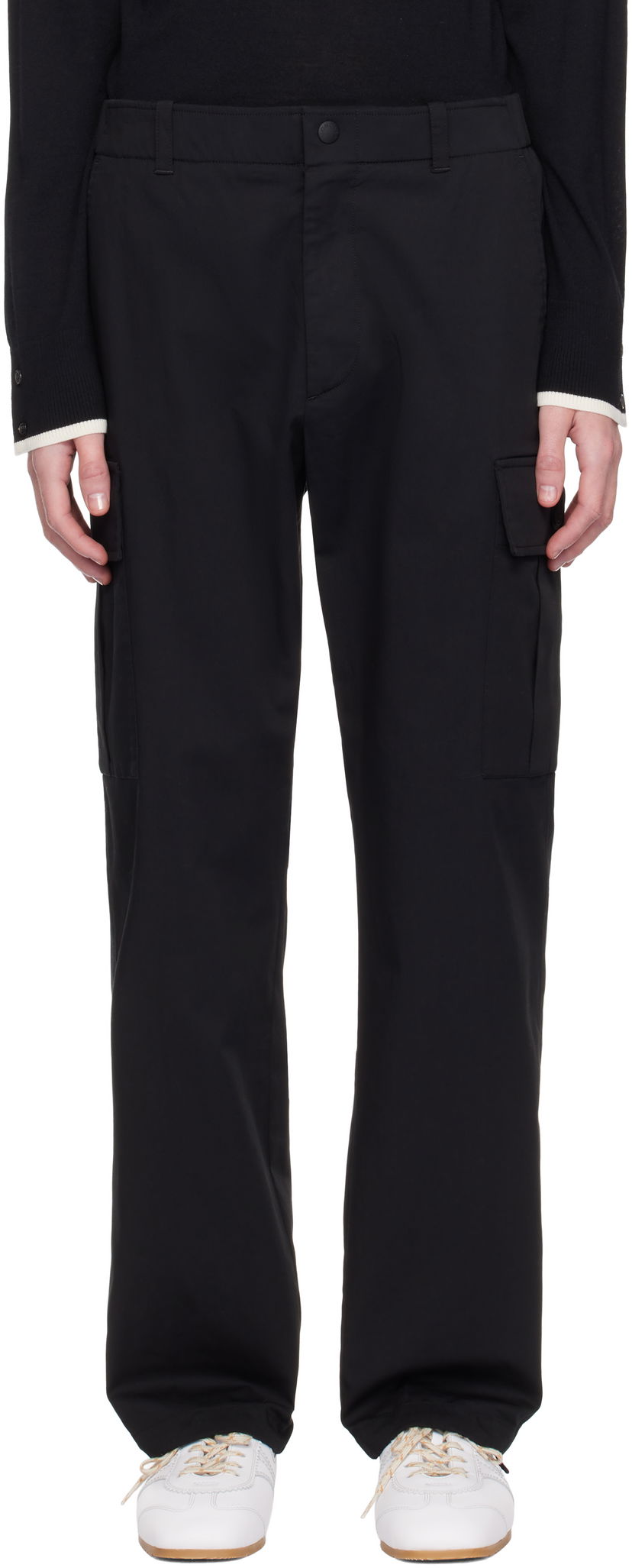 Штани карго Moncler Moncler Twill Cargo Pants чорний | K10912A00001598C9