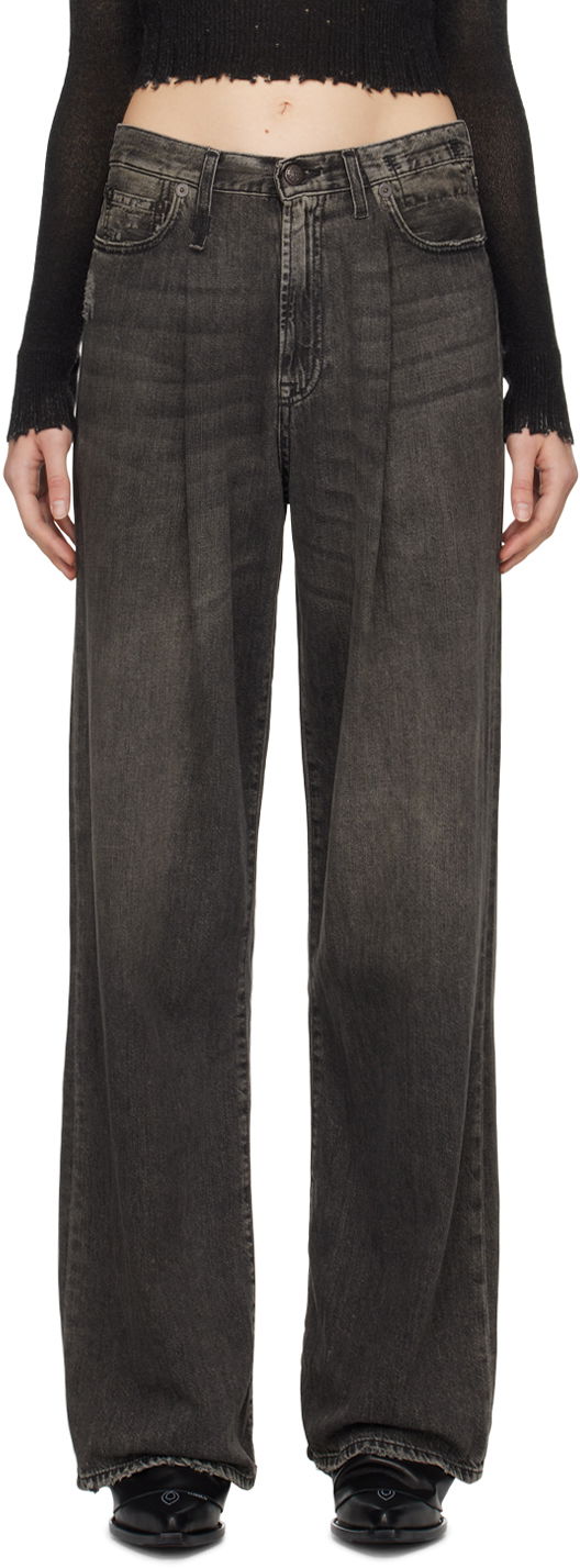 Джинси R13 R13 Damon Pleated Jeans Сірий | R13W3147-D019A