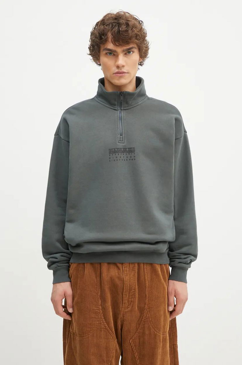 Світшоти Napapijri B-Premium Sweatshirt With Print Зелений | NP0A4I6NG1S1