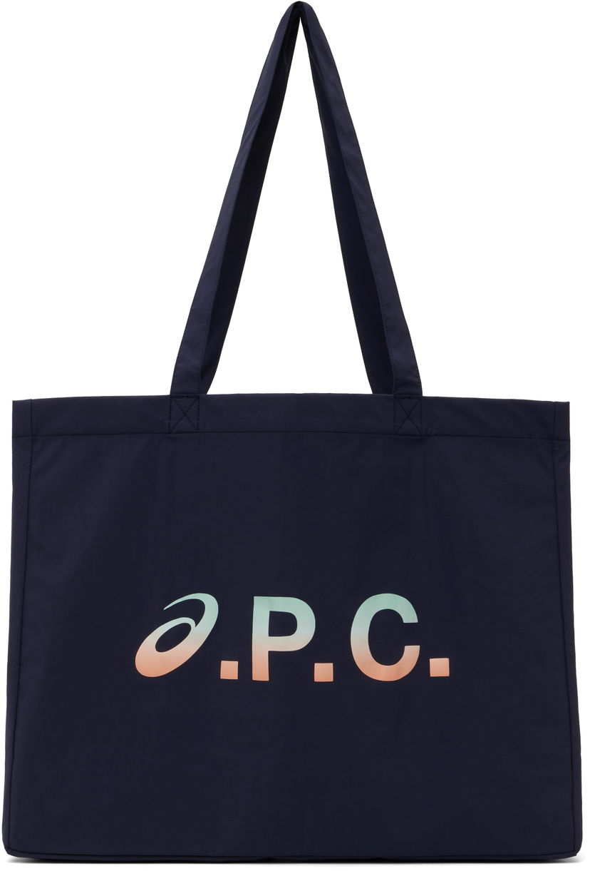 сумка-тоут A.P.C. A.P.C. ASICS Edition Diane Shopping Tote темно-синій | PSAKM-M67002