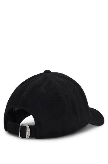 Кепка BOSS Wool-silk cap with twill lining чорний | 50550616, 1