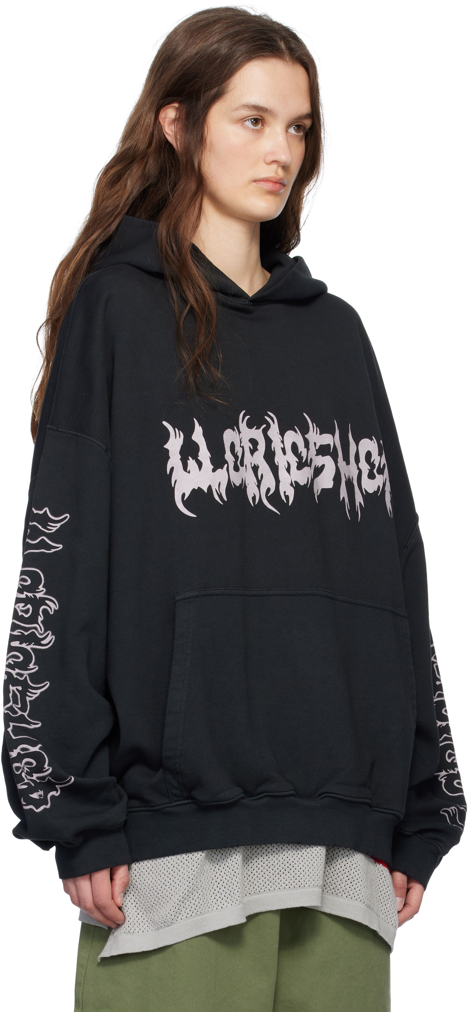 Світшоти 032C 032c Faithless Oversized Hoodie чорний | S25-URC-0631-050-W, 1