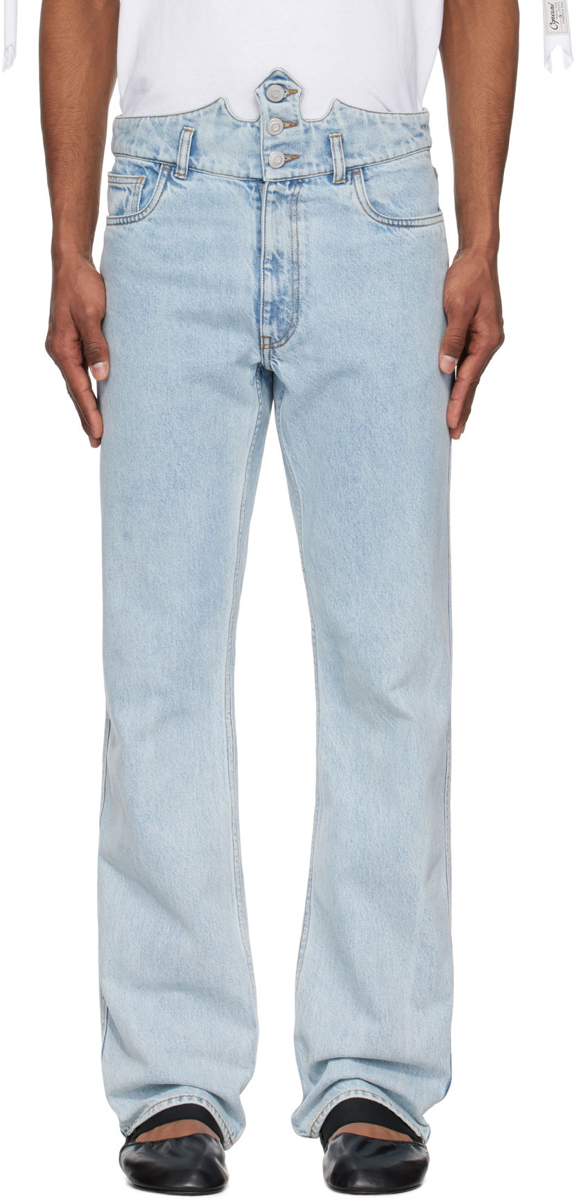 Джинси Coperni Coperni Disney Edition Crown Jeans Синій | DP133F2024MEN
