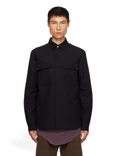 Куртка Rick Owens Outershirt Jacket чорний | RL02C7234 TWRP