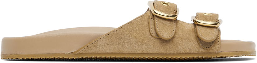 Аксесуари CHLOÉ Chloé Polly Suede Sandals бежевий | CHC25U08PRY