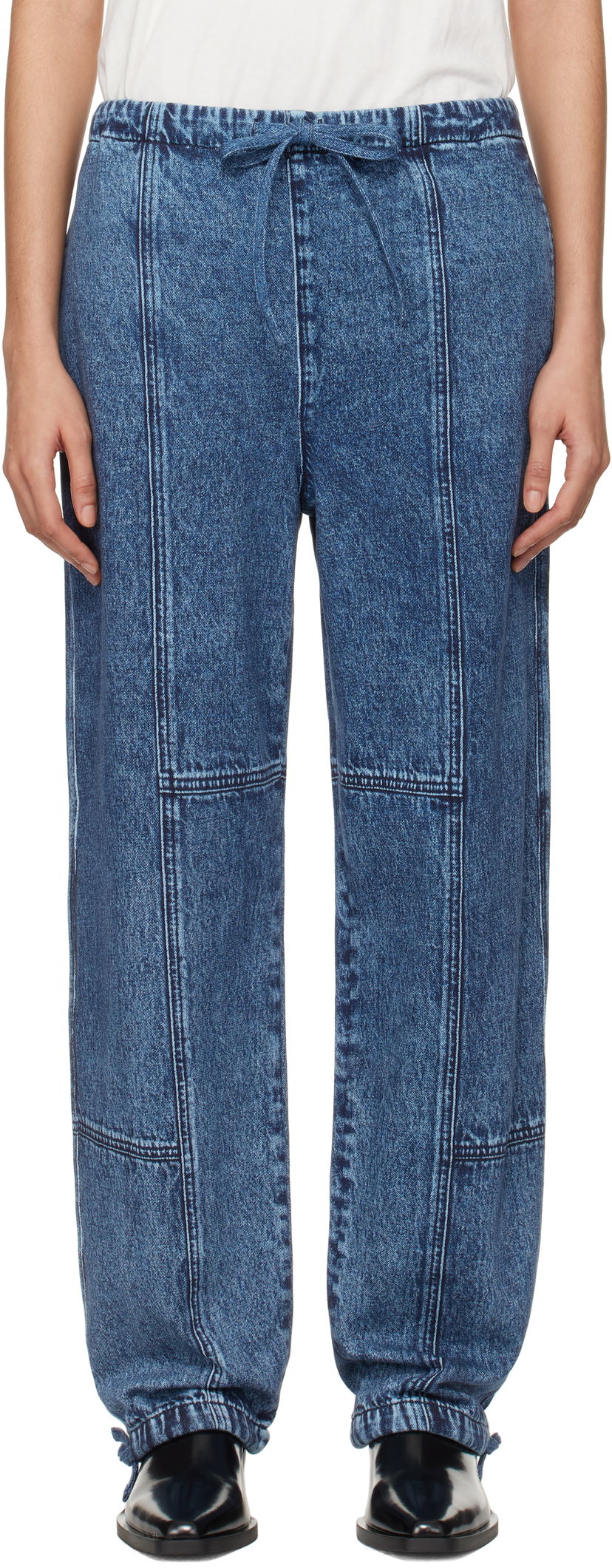 Джинси rag & bone Miramar Fleece Lounge Pants Синій | WCW24H70038203