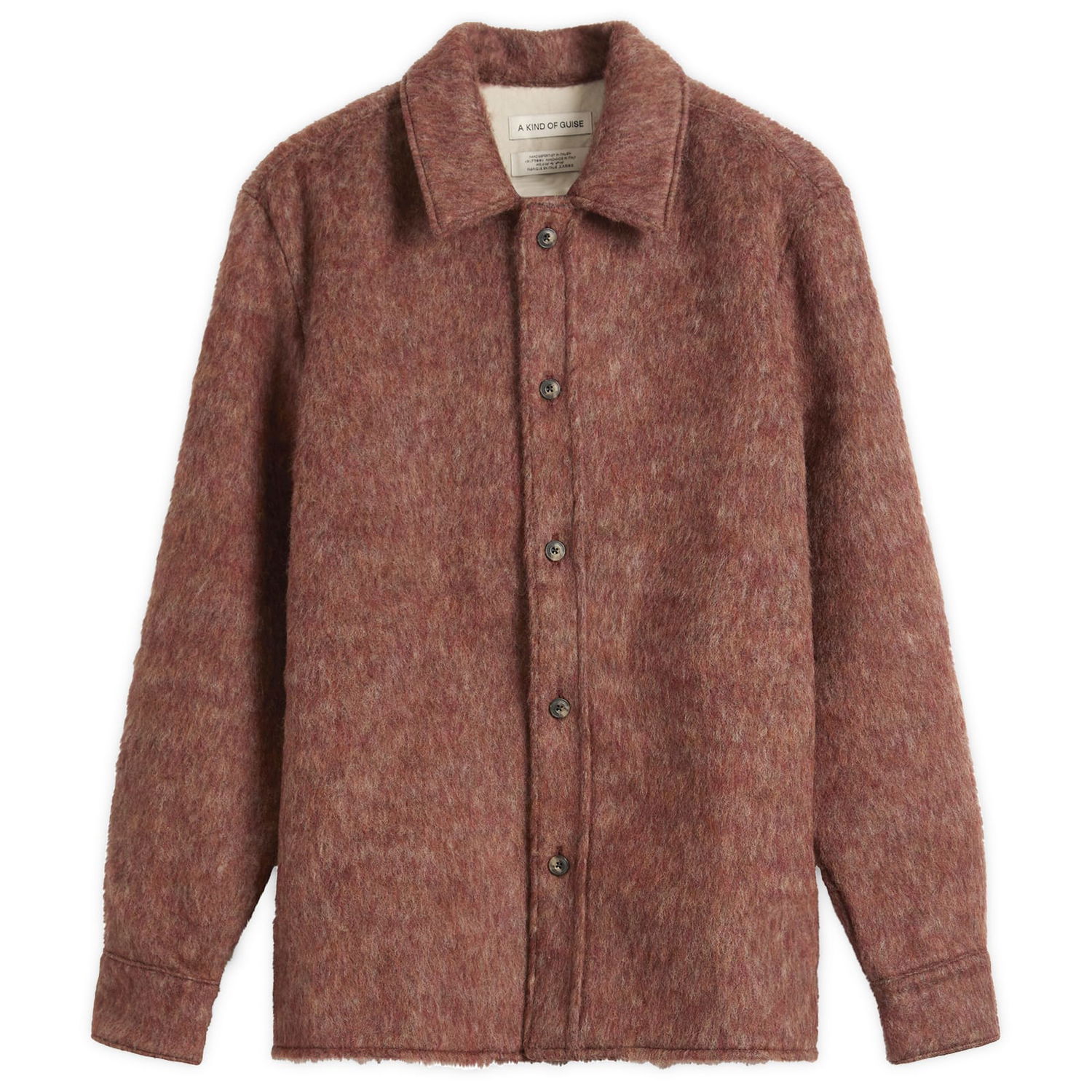 Сорочка A Kind of Guise Cullu Hairy Overshirt Червоний | 157-14802-618, 1