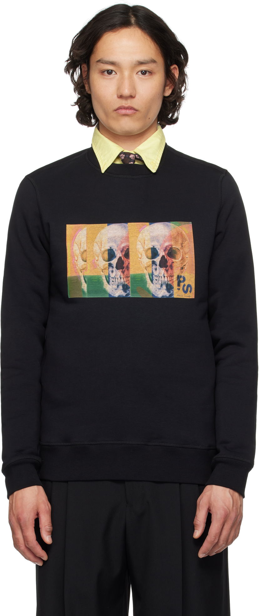 Світшоти Paul Smith PS Paul Smith Skull Graphic Sweatshirt чорний | M2R-191Z-PP4699-79