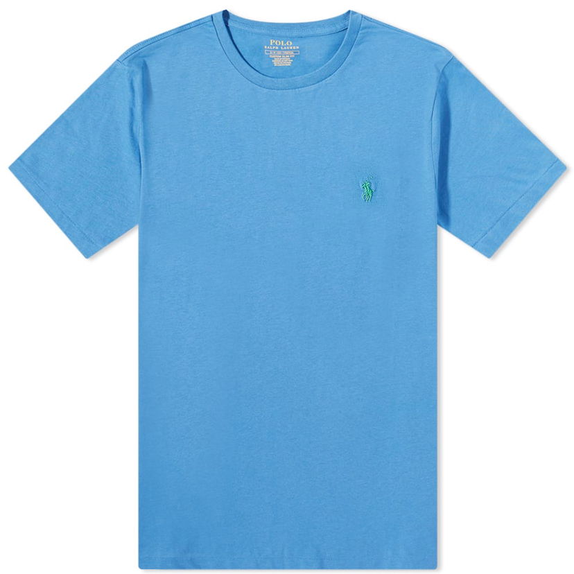 Футболка Polo by Ralph Lauren Ralph Lauren Custom Fit T-Shirt Синій | 710671438267