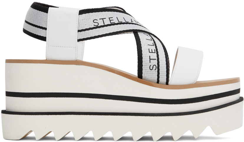 Кросівки та взуття Stella McCartney Sneakelyse Platform Sandals білий | 810162E00015