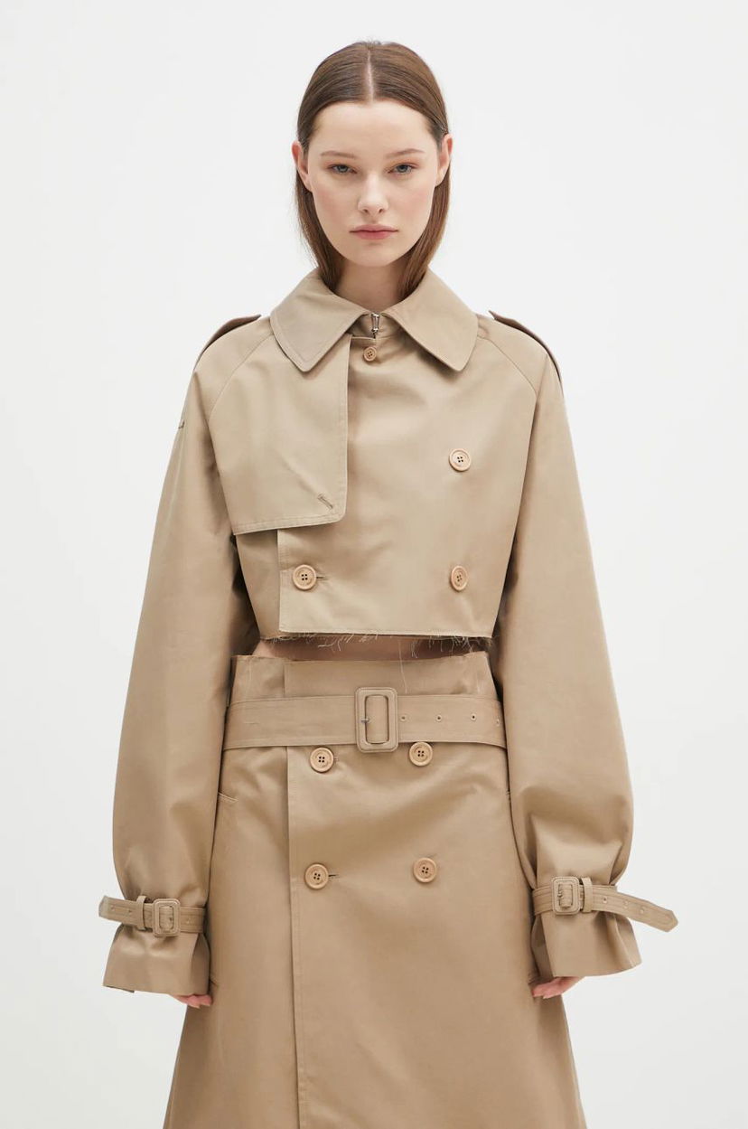 Тренчкот VETEMENTS VETEMENTS Deconstructed Trench Coat бежевий | WA66JA400S