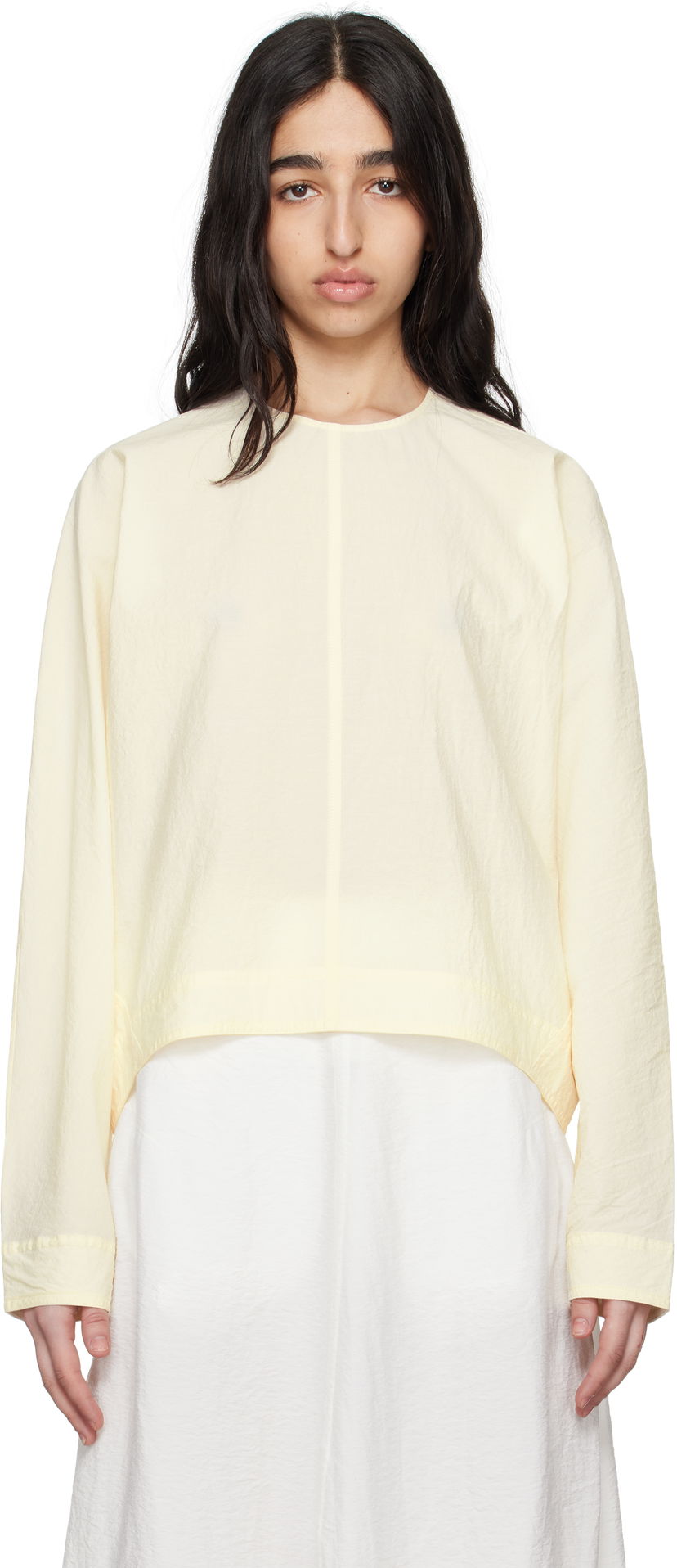 Cветр TOTEME TOTEME Batwing Top Жовтий | 252-WRT0431-FB0375