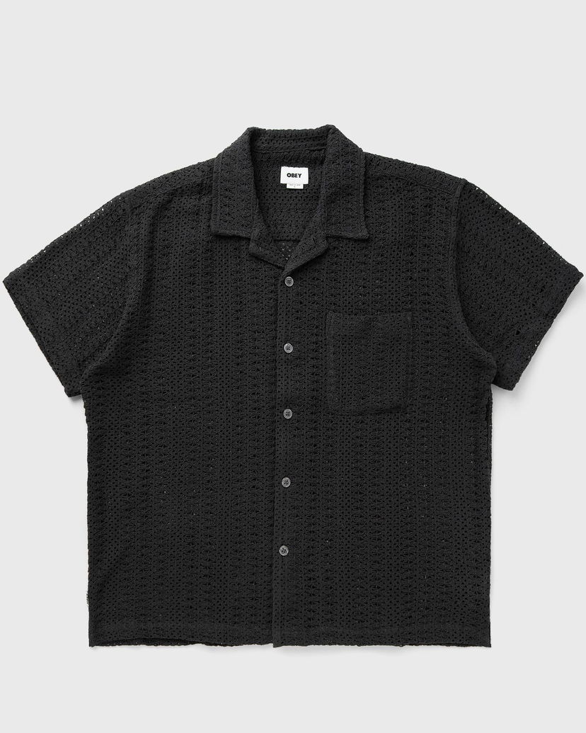 Сорочка OBEY Harison Woven Shirt чорний | 181210444-BLK