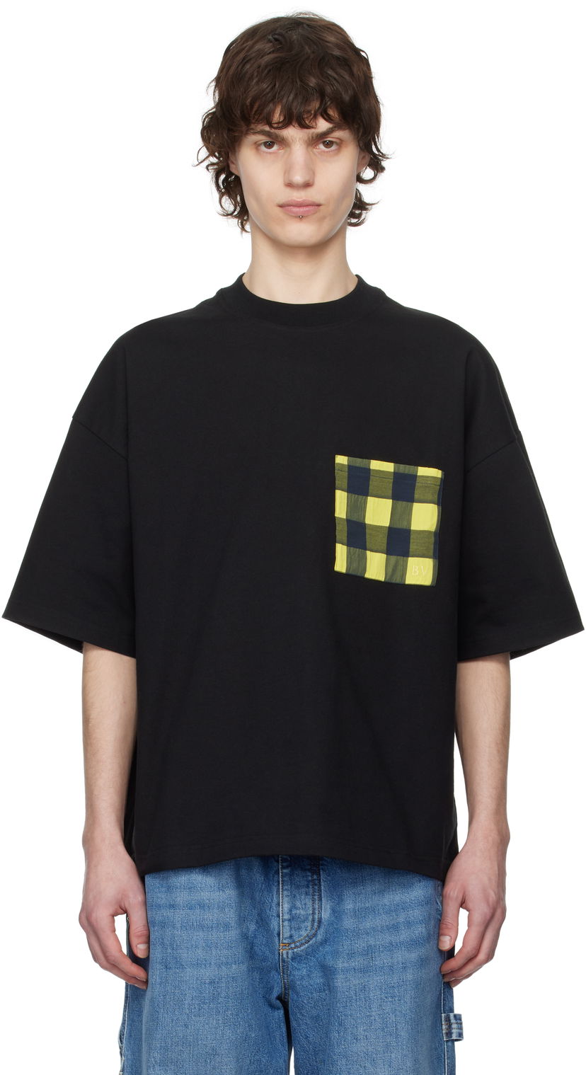 Футболка Bottega Veneta Bottega Veneta Cotton Jersey Pocket T-Shirt чорний | 821360V4XI01000