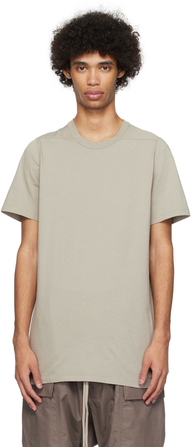 Футболка Rick Owens Level T-Shirt Сірий | RU01D3264 JA