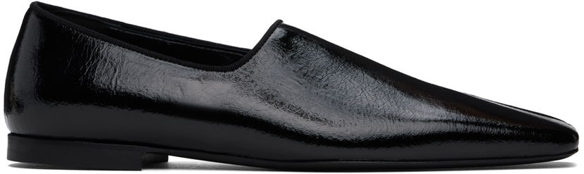Кросівки та взуття TOTEME The Piped Loafers чорний | 244-WAS0159-LE0020