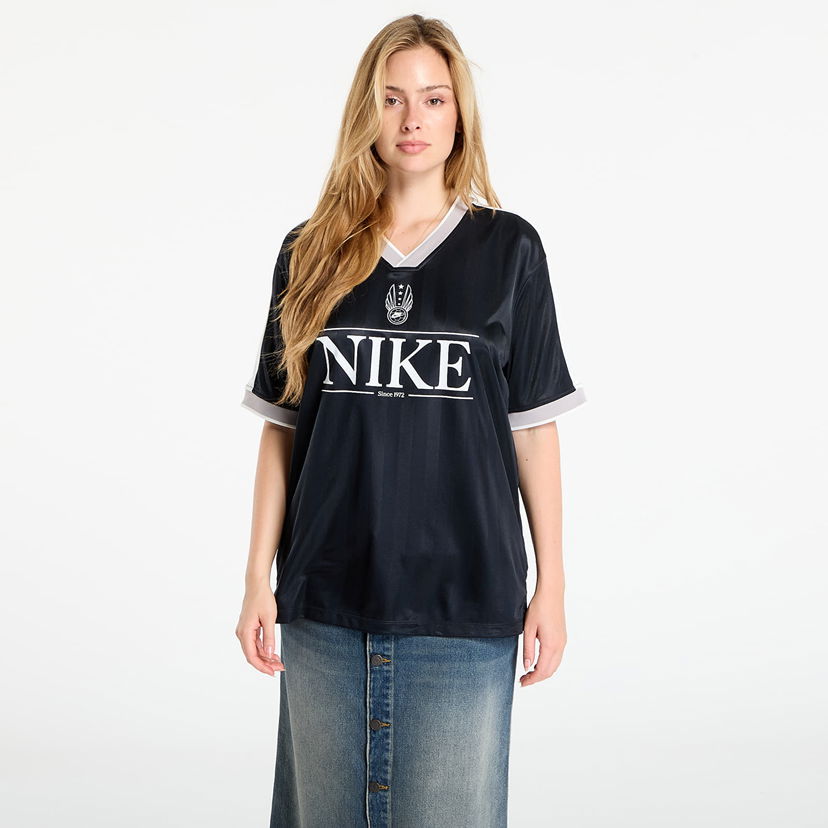 Джерсі Nike Sportswear Women's V-Neck Jersey Top чорний | IH8504-010