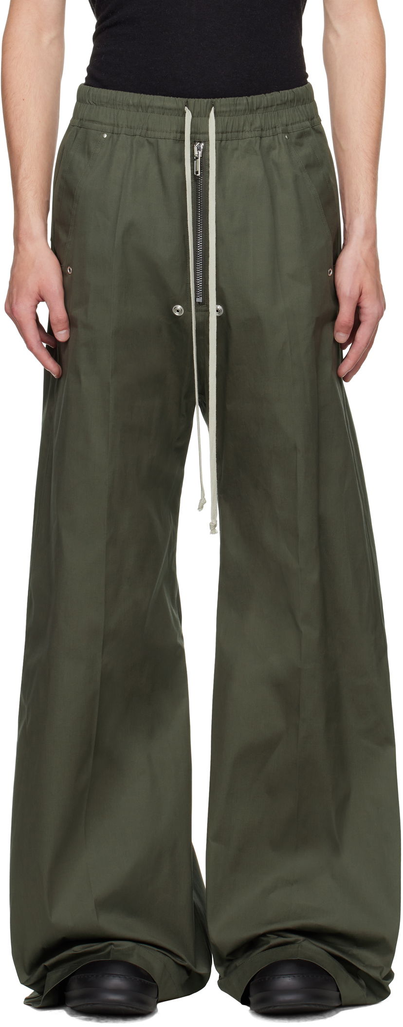 Штани Rick Owens Rick Owens Concordians Wide Bela Trousers Зелений | RU02E1366 TE