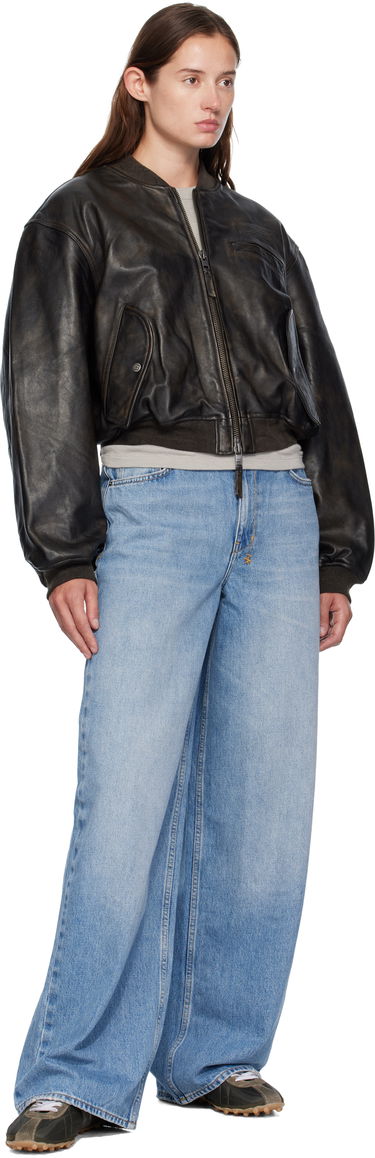 Куртка бомбер Ksubi Ksubi Alpha Crop Leather Bomber Jacket чорний | WFA25JK009, 3