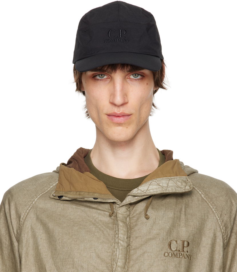 Кепка C.P. Company C.P. Company Paper Touch Logo Cap чорний | 18CMAC225A-110188A