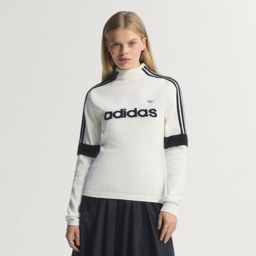 Футболка adidas Performance Long Sleeve T-Shirt білий | JW2524